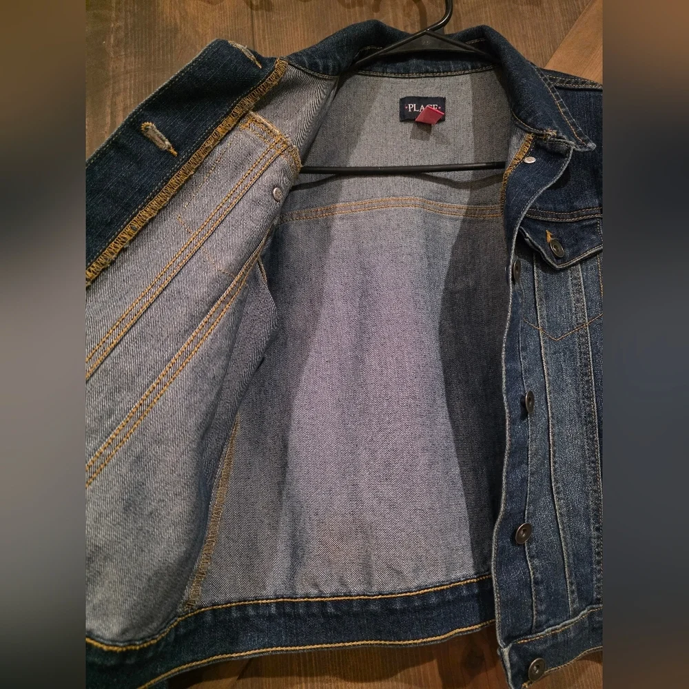 CHILDRENS PLACE Darkwash Denim Jacket Girls Size 14 / XL